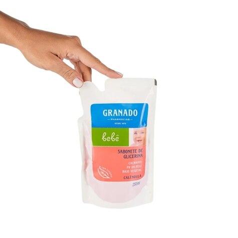 Sabonete de Glicerina Líquido Granado Bebê Calêndula Refil 250ml - Imagem 4