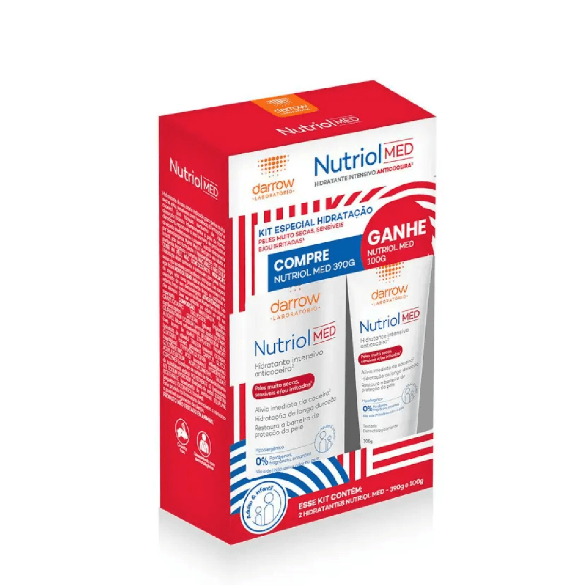 Kit Loção Hidratante Darrow Nutriol Med 390g + 100g - Imagem 1
