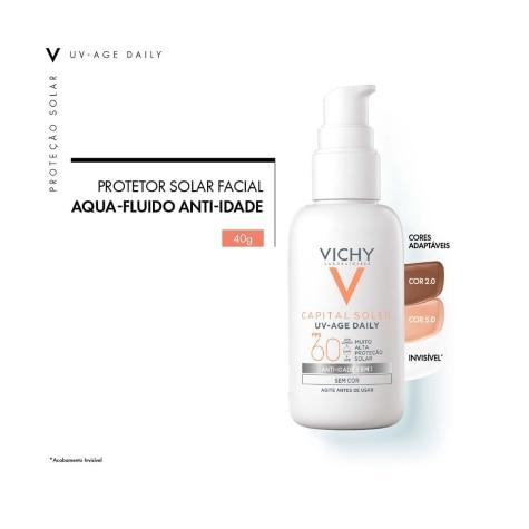 Protetor Solar Facial Vichy Capital Soleil UV-Age Daily FPS60 Cor 5.0 40g - Imagem 5