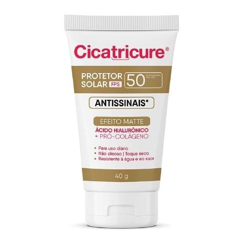 Protetor Solar Facial Cicatricure Antissinais FPS50 Incolor 40g - Imagem 3