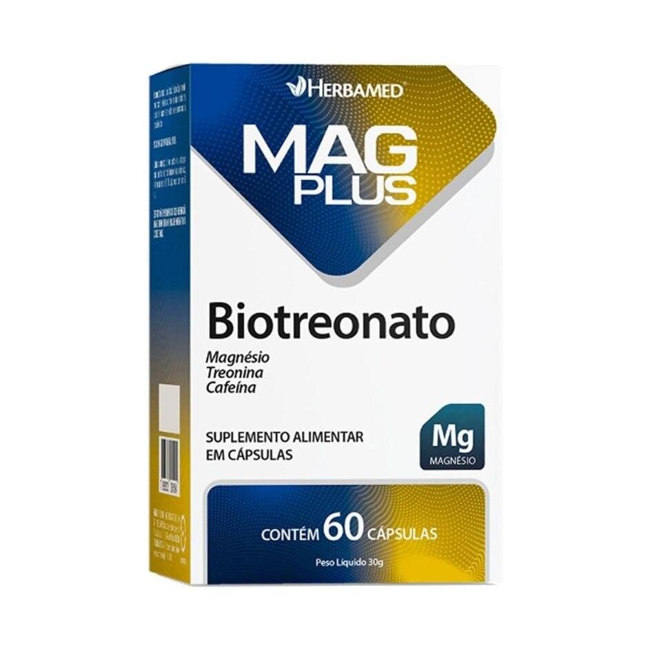 Mag Plus Biotreonato 60 Cápsulas