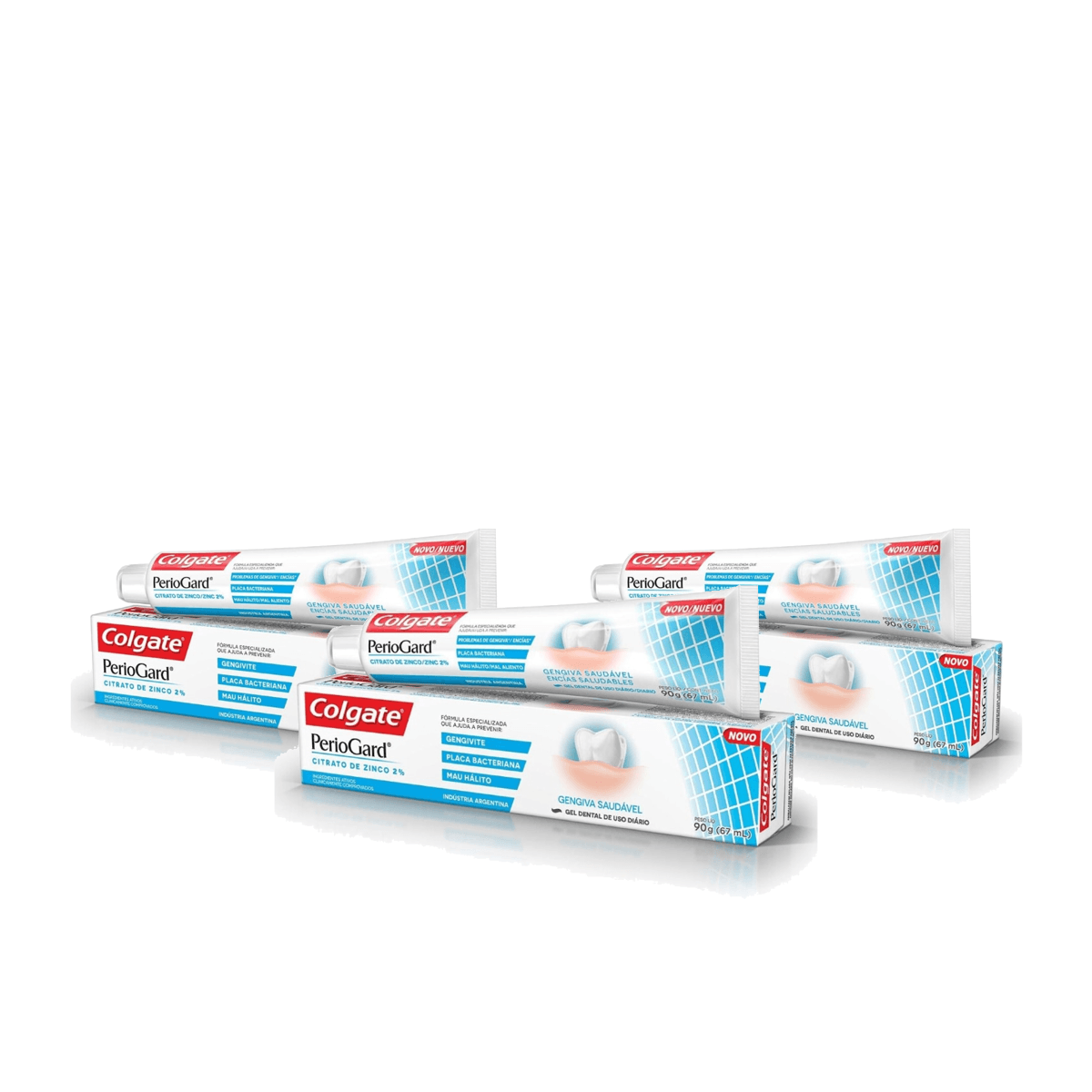 Kit 3 Unidades Creme Dental Colgate Periogard Gengiva Saúdavel 90g - Imagem 1