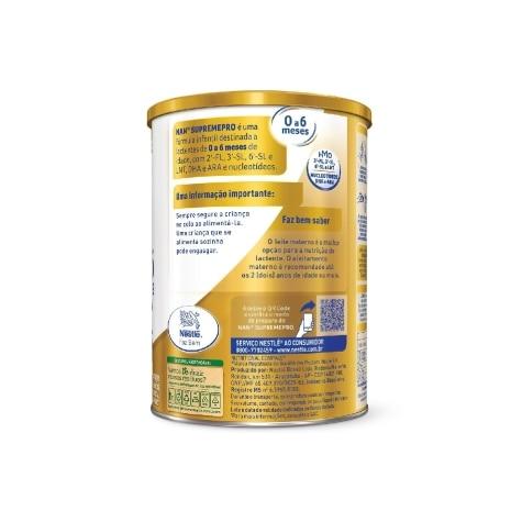 Fórmula Infantil Nan SupremePro 0 a 6 Meses 400g - Imagem 4
