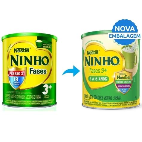 Composto Lácteo Ninho Fases 3+ Prebio 800g - Imagem 3