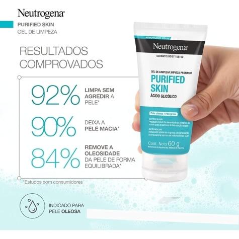 Gel de Limpeza Neutrogena Purified Skin Facial 60g - Imagem 3