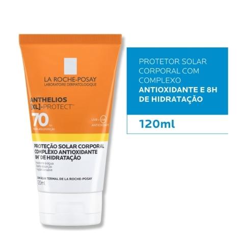 Protetor Solar Corporal Anthelios XL Protect FPS70 Incolor 120ml - Imagem 1