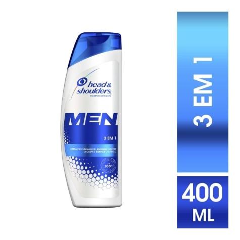 Shampoo Head & Shoulders Men 3 em 1 Anticaspa 400ml - Imagem 3