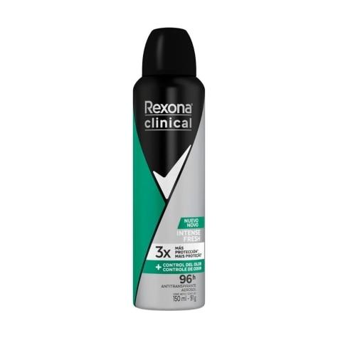 Desodorante Aerossol Rexona Clinical Intense Fresh 96h 150ml - Imagem 1