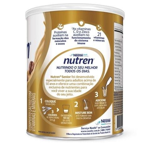 Complemento Alimentar Nutren Senior Sabor Café com Leite 370g - Imagem 4