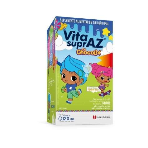 Vita SuprAZ Os Chocolix Sabor Algodão Doce 120ml - Imagem 1