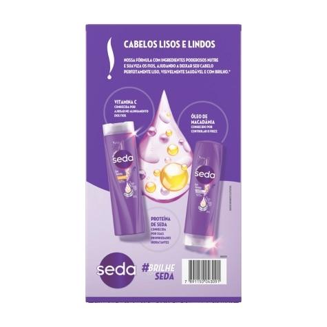 Kit Seda Liso Perfeito Anti-frizz Shampoo 325ml + Condicionador 325ml - Imagem 3
