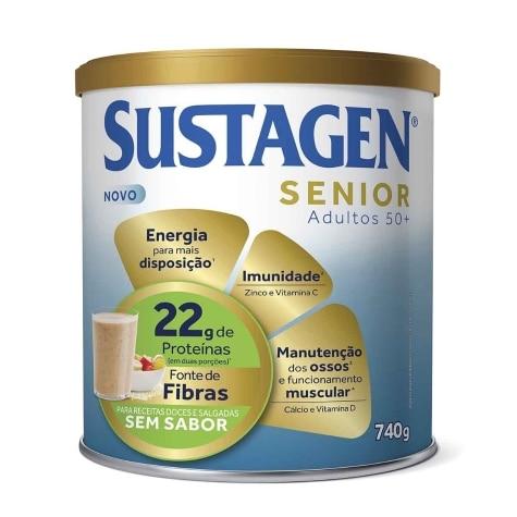 Complemento Alimentar Sustagen Senior Adultos 50+ Sem Sabor 740g - Imagem 1