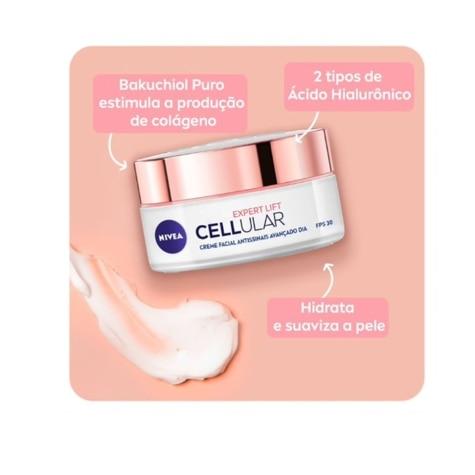 Creme Facial Antissinais Nivea Cellular Expert Lift Avançado Dia FPS30 50ml - Imagem 3