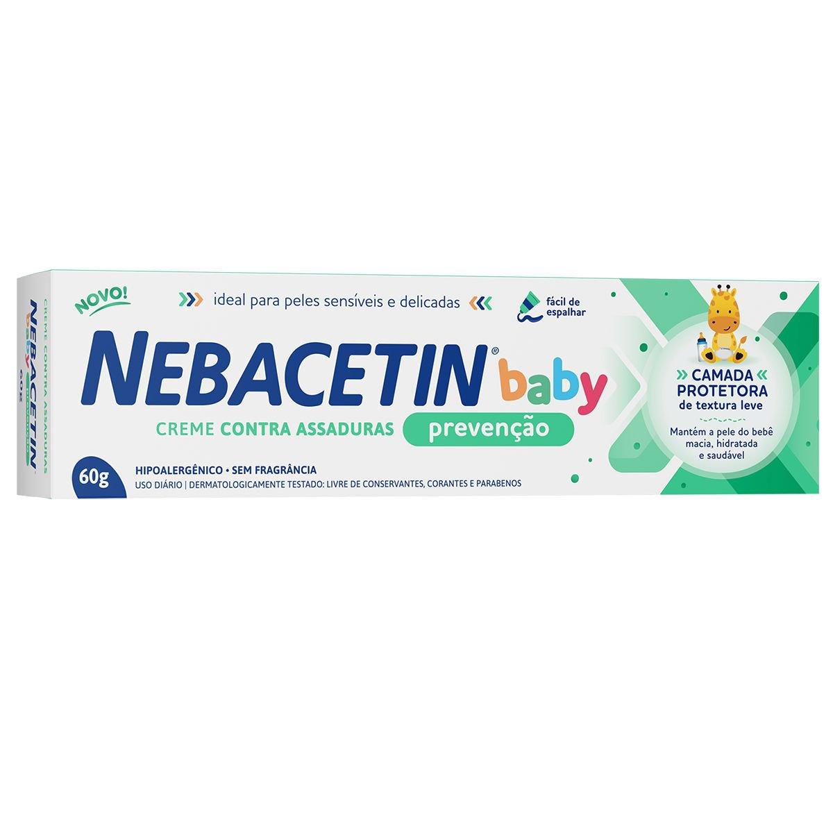 Creme para Assaduras Nebacetin Baby Prevenção 60g - Imagem 1
