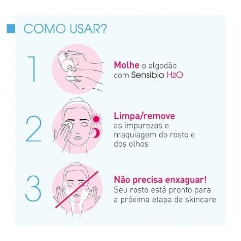 Kit Água Micelar Bioderma Sensibio H2O Facial 100ml Ganhe 50% de Desconto na 2ª Unidade - Imagem 4