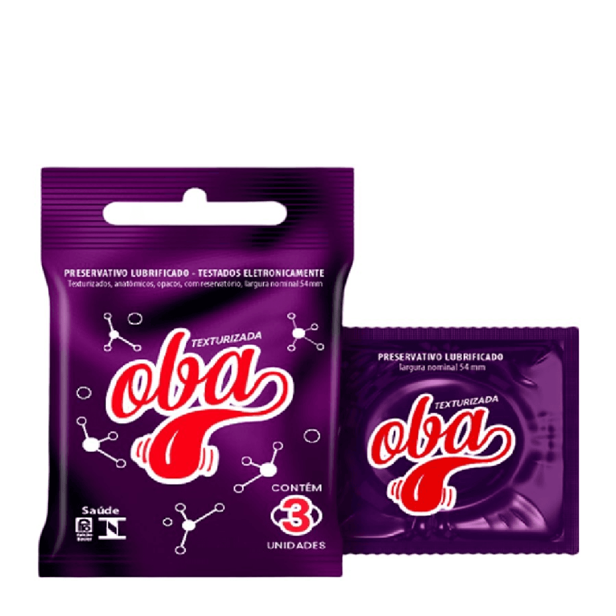 Preservativo Oba Texturizada 3 Unidades