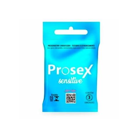 Preservativo Prosex Sensitive Premium 3 Unidades - Imagem 1