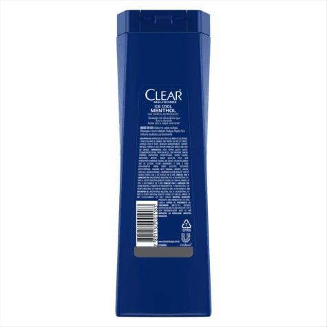 Shampoo Clear Men Ice Cool Mentol Anticaspa 400ml - Imagem 2