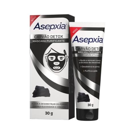 Máscara Facial Asepxia Carvão Detox Purificante 30g - Imagem 2