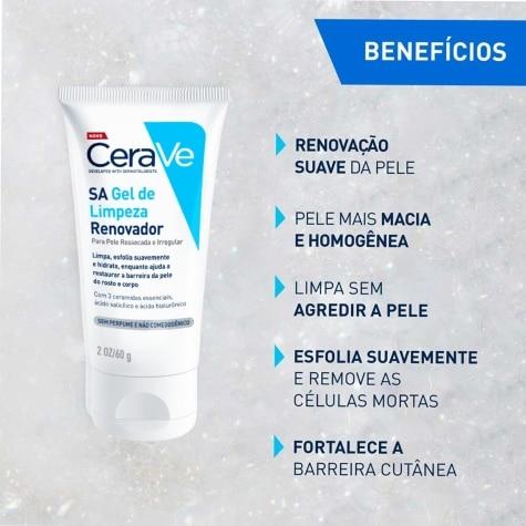 Gel de Limpeza CeraVe S.A Renovador Facial 60g - Imagem 3