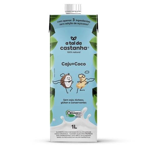 Bebida de Castanha de Caju e Leite de Coco A Tal da Castanha 1L - Imagem 1
