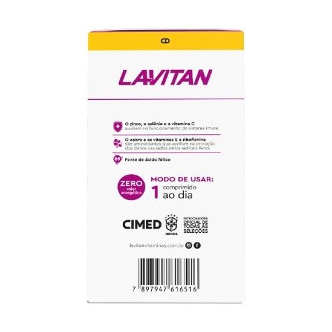 Lavitan Super Fórmula A-Z Mulher 60 Comprimidos Revestidos - Imagem 3