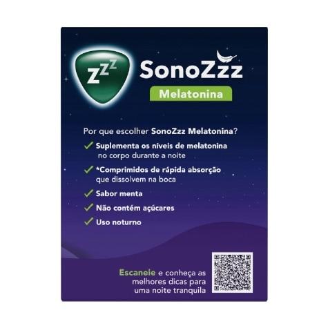 SonoZzz Melatonina Vick Sabor Menta 60 Comprimidos Sublinguais - Imagem 2