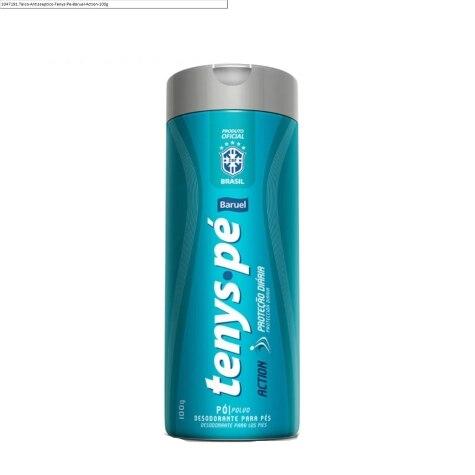 Talco Antisséptico Tenys Pé Baruel Action 100g - Imagem 1