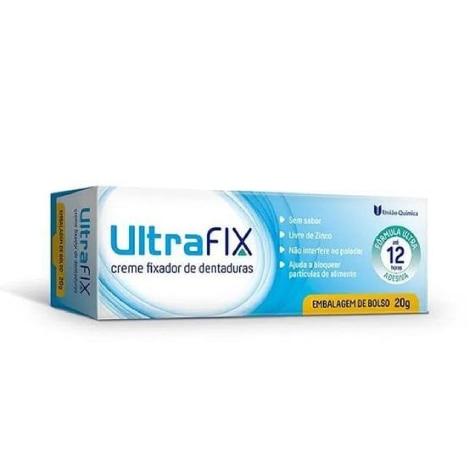 Creme Fixador de Dentadura Ultrafix sem Sabor 20g - Imagem 1