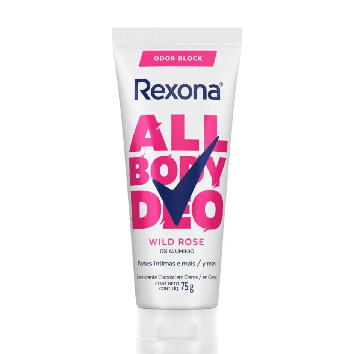 Desodorante Creme Rexona All Body Deo Wild Rose 75g - Imagem 1