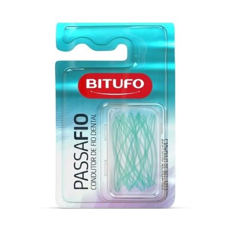 Condutor de Fio Dental Bitufo Passa Fio 30 Unidades - Imagem 1