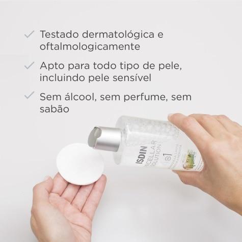 Solução Micellar Isdin Solution 4 em 1 Facial 400ml - Imagem 4