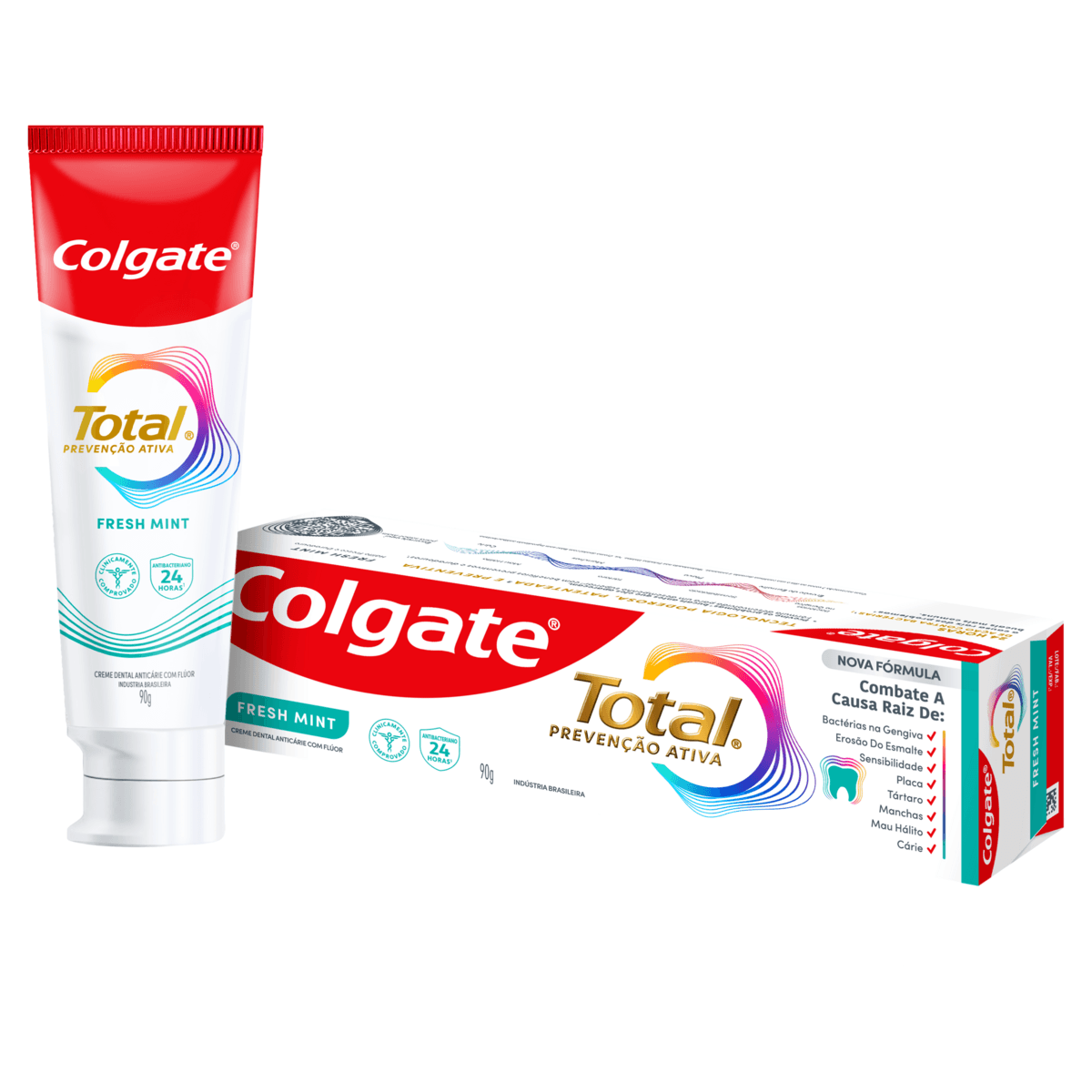 Creme Dental Colgate Total 12 Advanced Fresh Mint 90g - Imagem 1