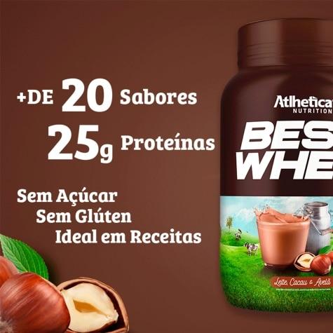 Whey Atlhetica Nutrition Best Whey Sabor Leite, Cacau e Avelã 900g - Imagem 2