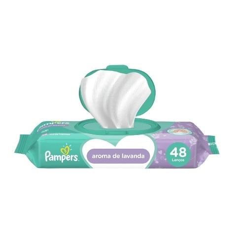 Lenços Umedecidos Pampers Aroma de Lavanda 48 Unidades - Imagem 2