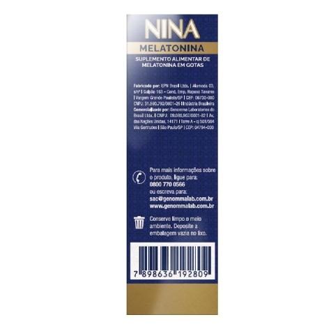 Nina Melatonina Gotas 210mcg 10ml - Imagem 3