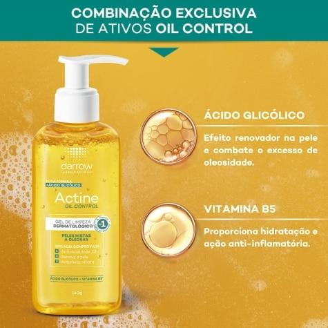 Gel de Limpeza Darrow Actine Oil Control Facial 240g - Imagem 4