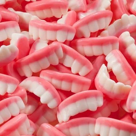 Bala de Gelatina Fini Dentaduras Sabor Morango e Framboesa 90g - Imagem 3
