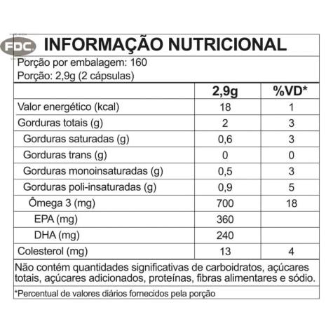 Ômega 3 1.000mg FDC 320 Cápsulas - Imagem 2