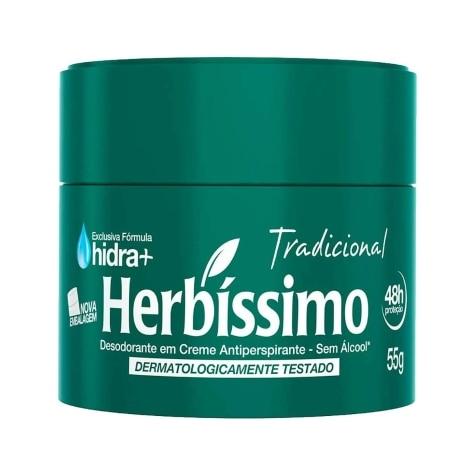 Desodorante Creme Herbíssimo Tradicional 48h 55g - Imagem 1