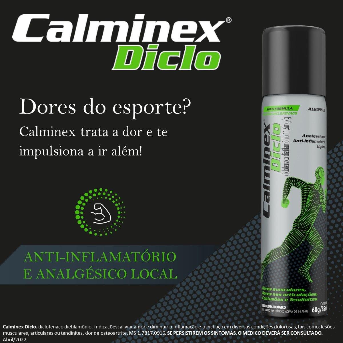 Calminex Diclo 11,6mg Aerosol 85ml - Imagem 2