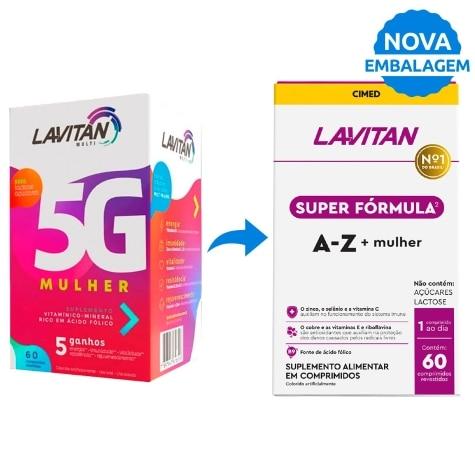 Lavitan Super Fórmula A-Z Mulher 60 Comprimidos Revestidos - Imagem 2