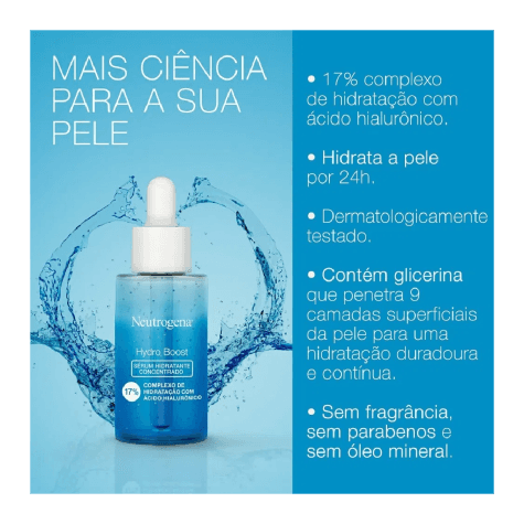 Sérum Neutrogena Hydro Boost Facial 30ml - Imagem 3