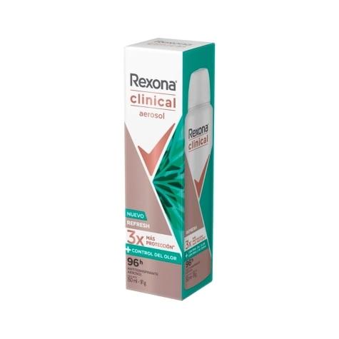 Desodorante Aerossol Rexona Clinical Refresh 96h 150ml - Imagem 4