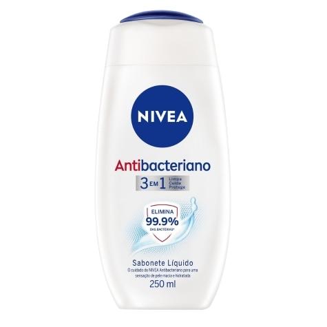 Sabonete Líquido Nivea Antibacteriano 3 em 1 com 250ml - Imagem 1