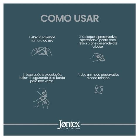 Preservativo Jontex Lubrificado XL 6 Unidades - Imagem 4