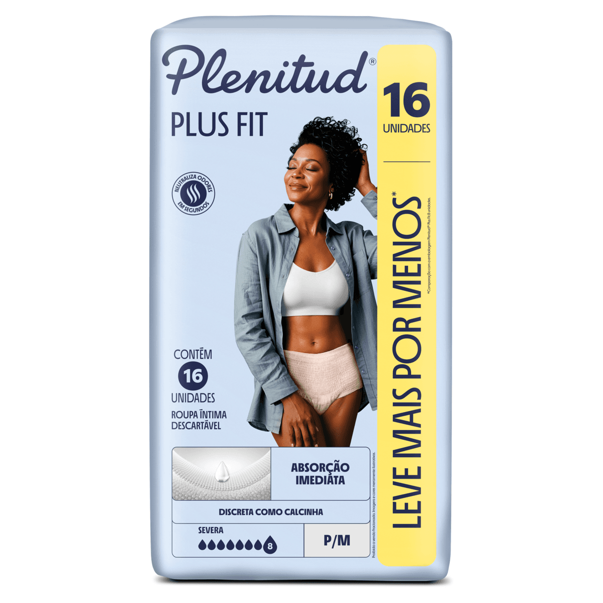 Roupa Íntima Plenitud Protect Plus P/M 16 Unidades - Imagem 2