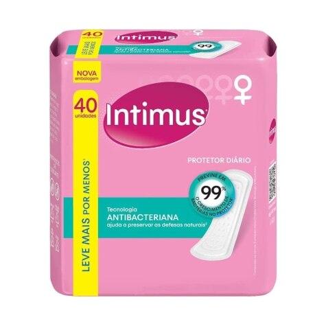 Protetor Diário Intimus Cuidado Avançado 40 Unidades Leve Mais Pague Menos - Imagem 1