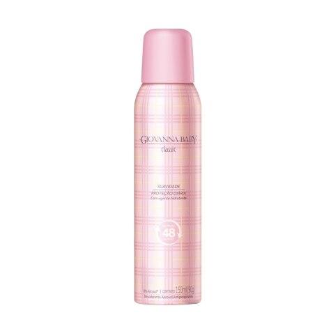 Desodorante Aerossol Giovanna Baby Classic 24h 150ml - Imagem 1