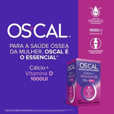 Os-Cal D 500mg + 1.000UI 60 Comprimidos Revestidos - Imagem 4